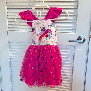 PASS THE GLITTER
Custom made troll-princess Poppy tutu dress